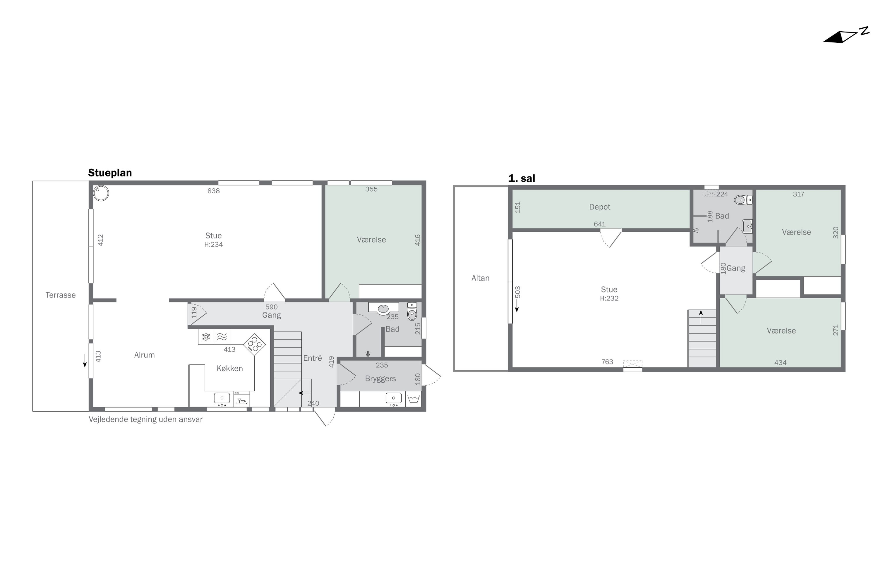 Plantegninger billede af Syrenvej 6, 3700 Rønne