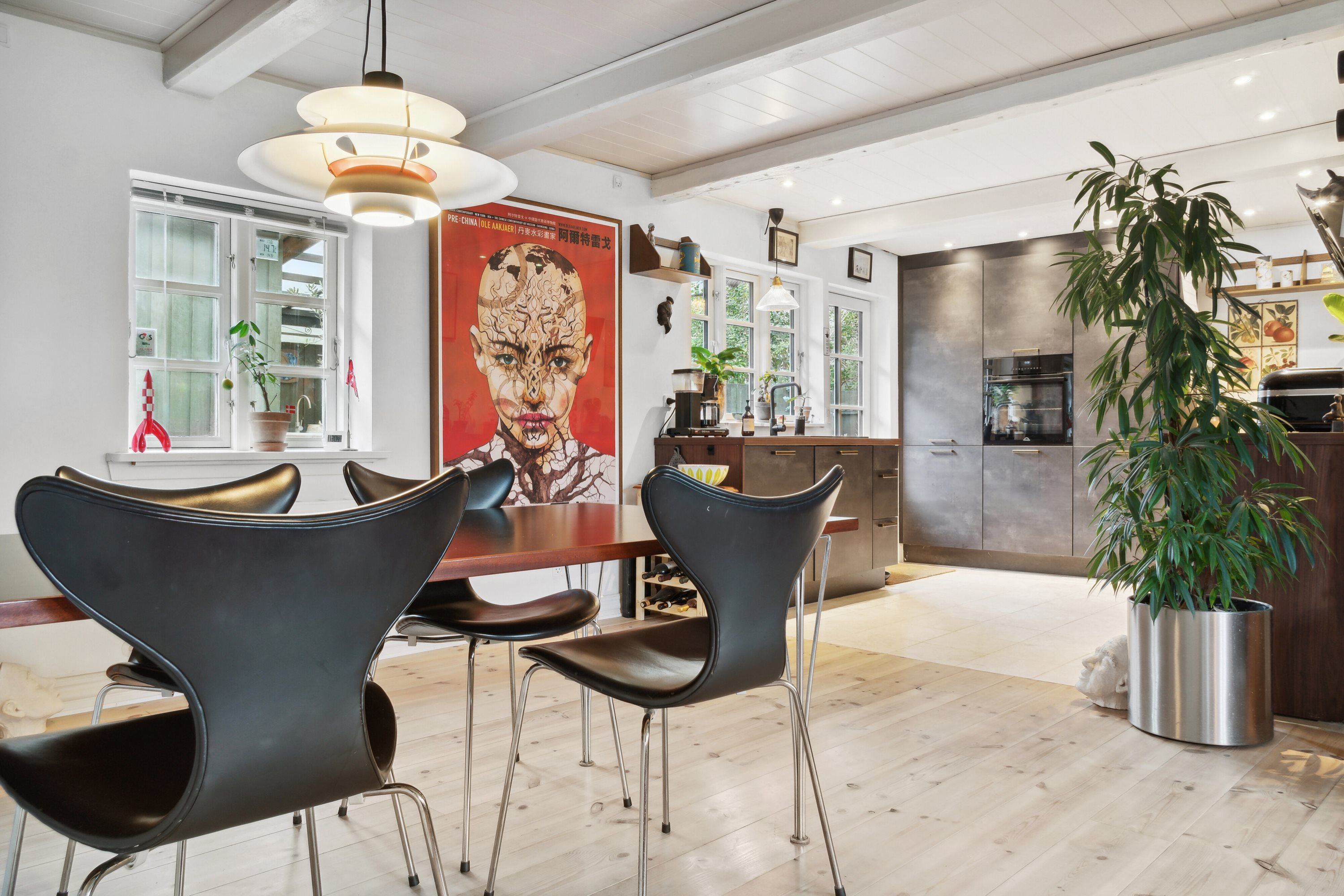 Fremhævet spisestue billede i fuldskærmstilstand. Billede af Lillegade 24, 4070 Kirke Hyllinge