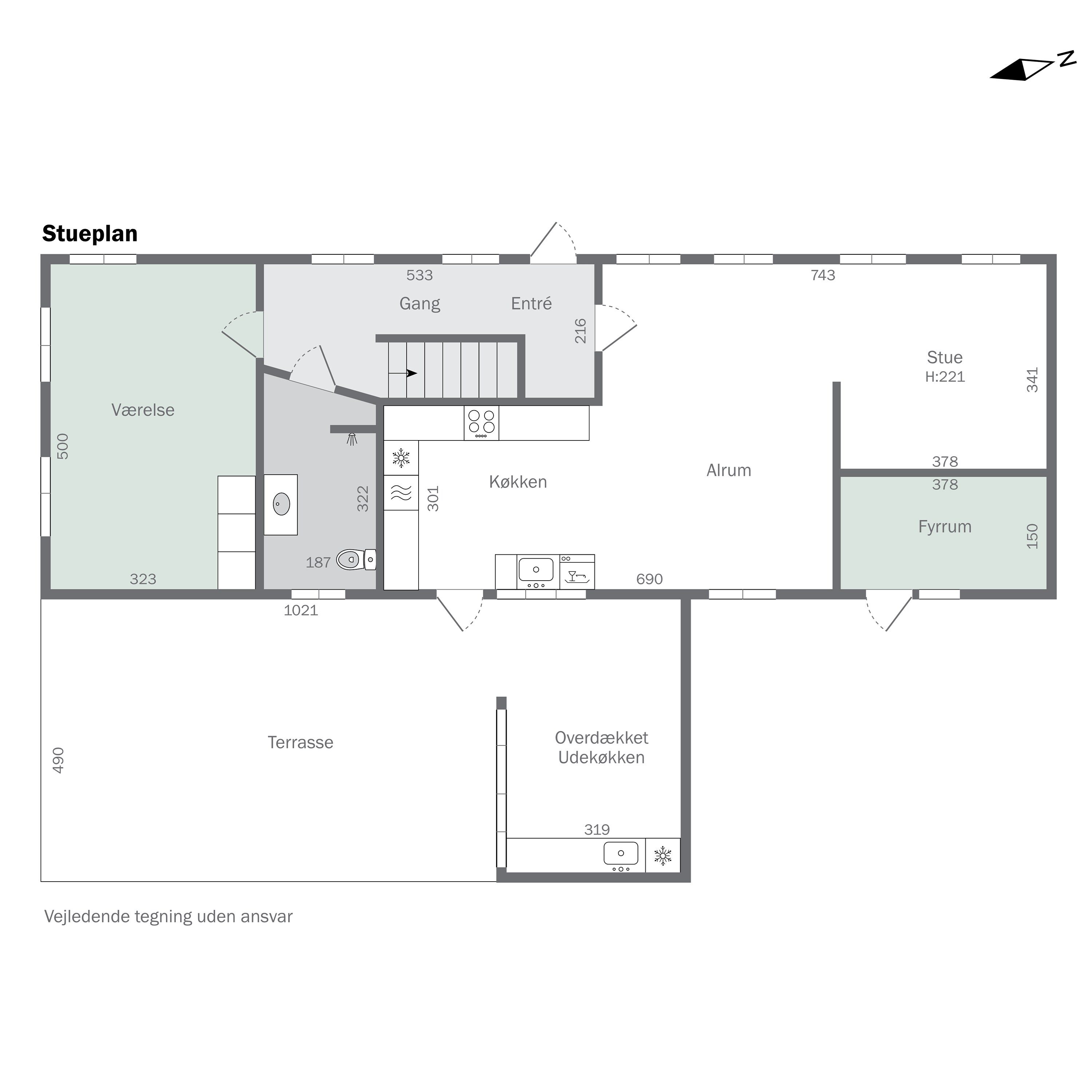 Plantegninger billede af Lillegade 24, 4070 Kirke Hyllinge