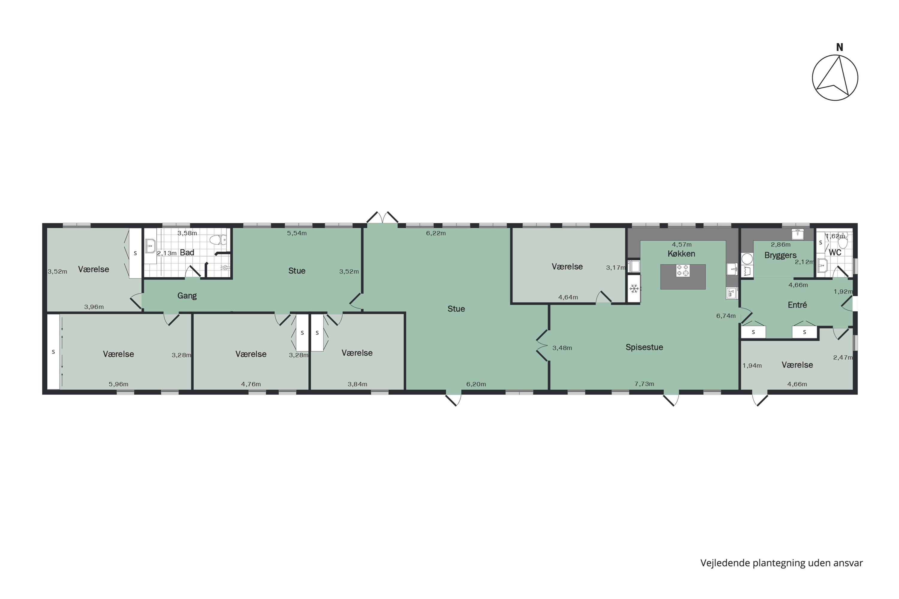 Plantegninger billede af Nedre Vej 82, Albæk, 8930 Randers NØ