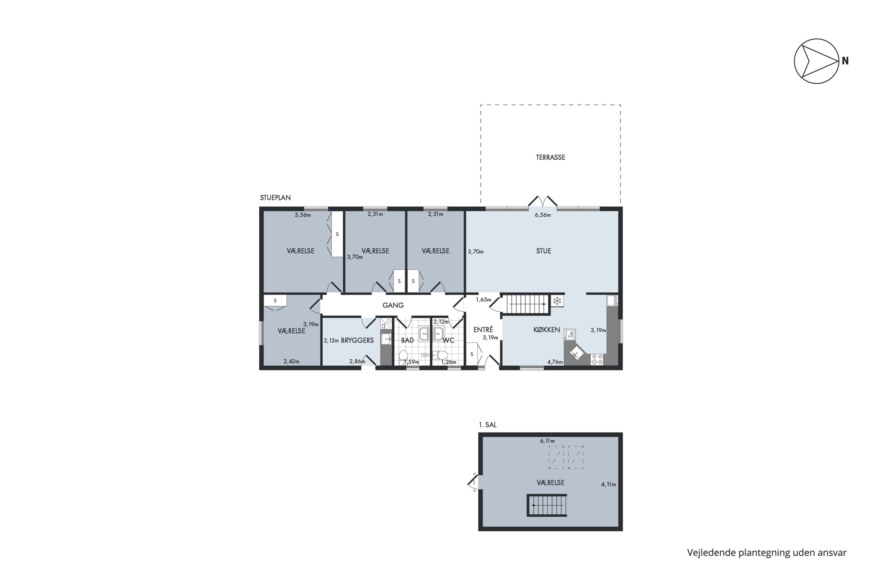 Plantegninger billede af Elmevej 9, Havnbjerg, 6430 Nordborg
