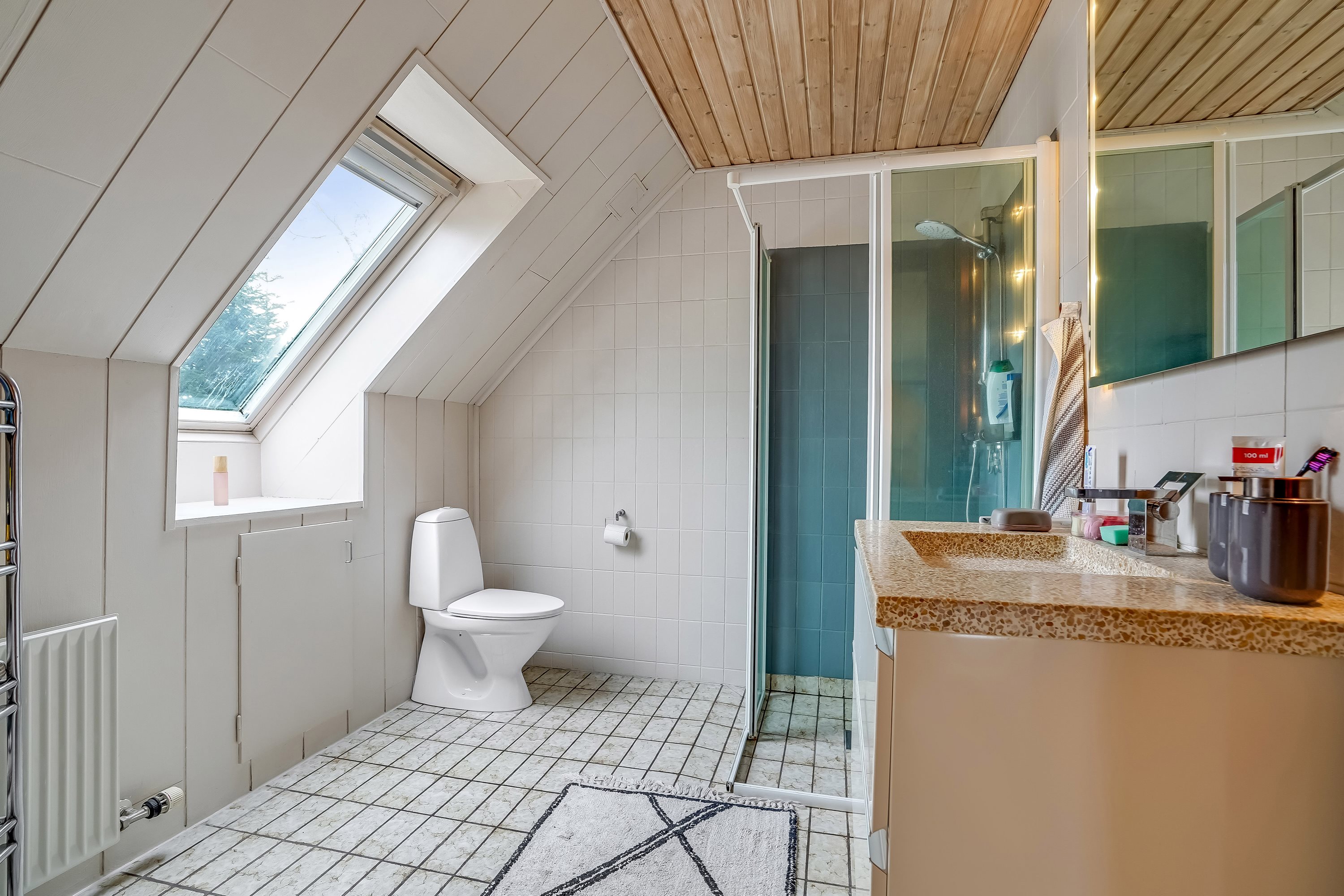 Fremhævet toilet billede i fuldskærmstilstand. Billede af Kastaniely 11, 5690 Tommerup