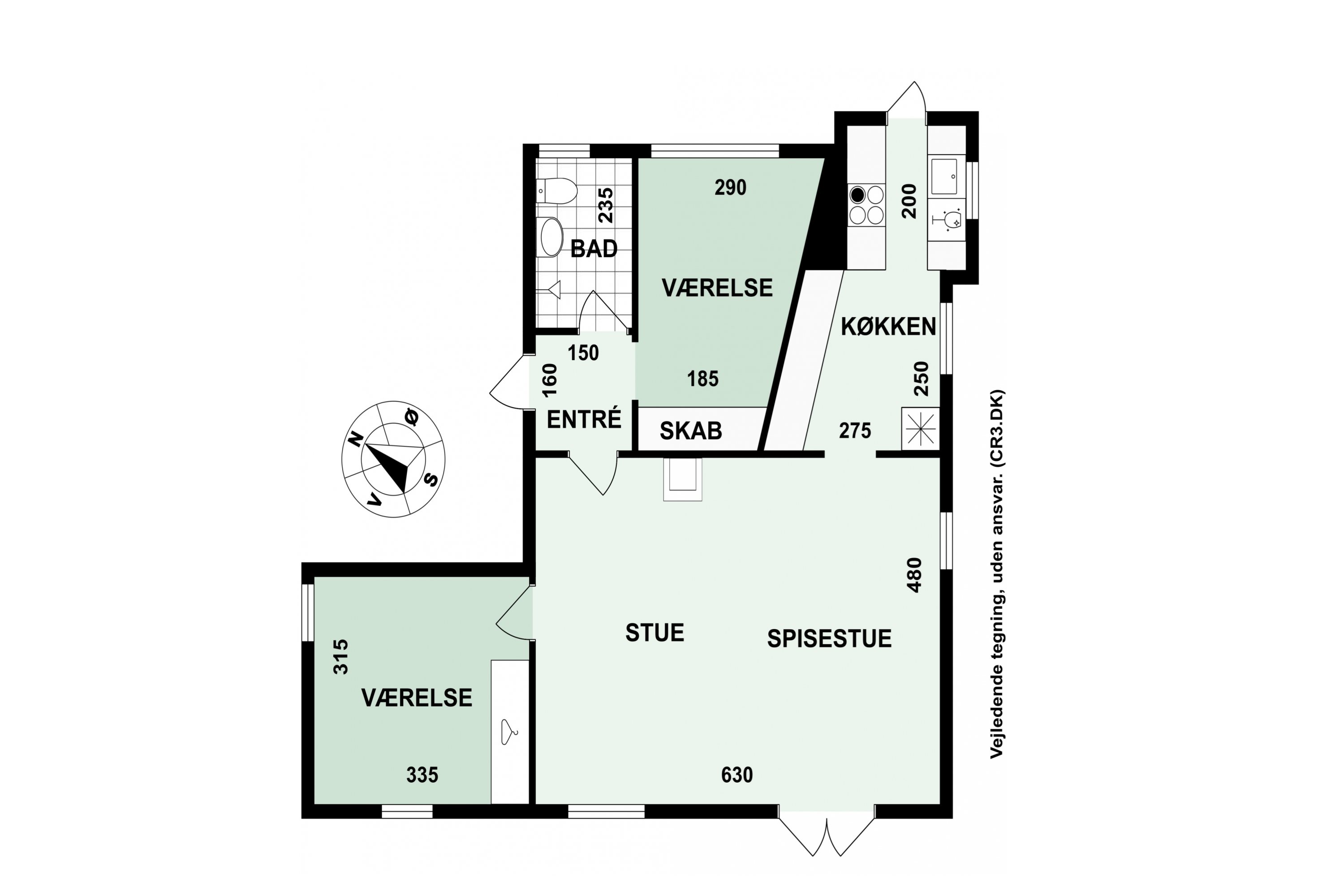 Plantegninger billede af Bomosevej 15, 2970 Hørsholm