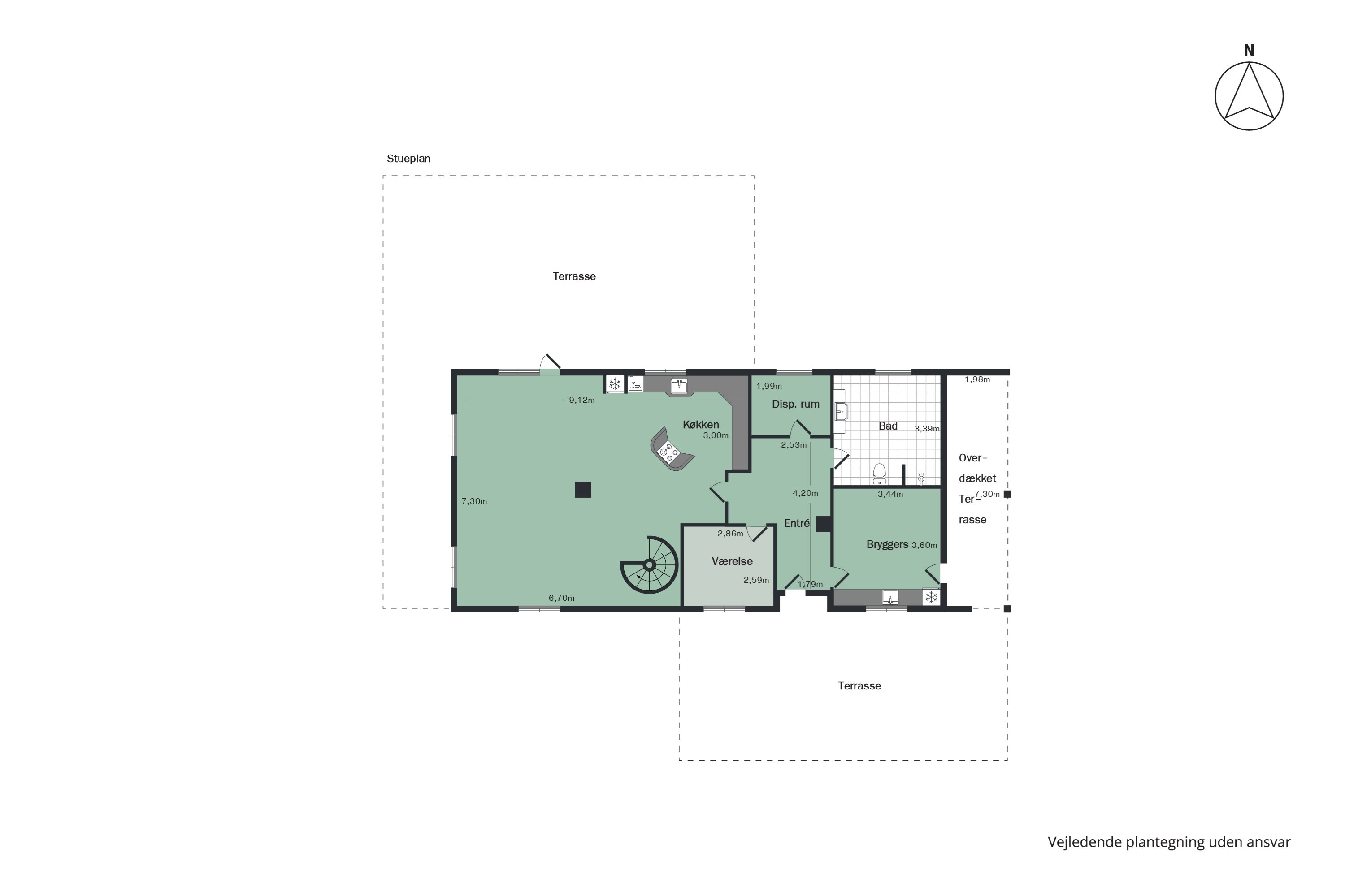 Plantegninger billede af Enshøjvej 5, Mejlby, 9610 Nørager