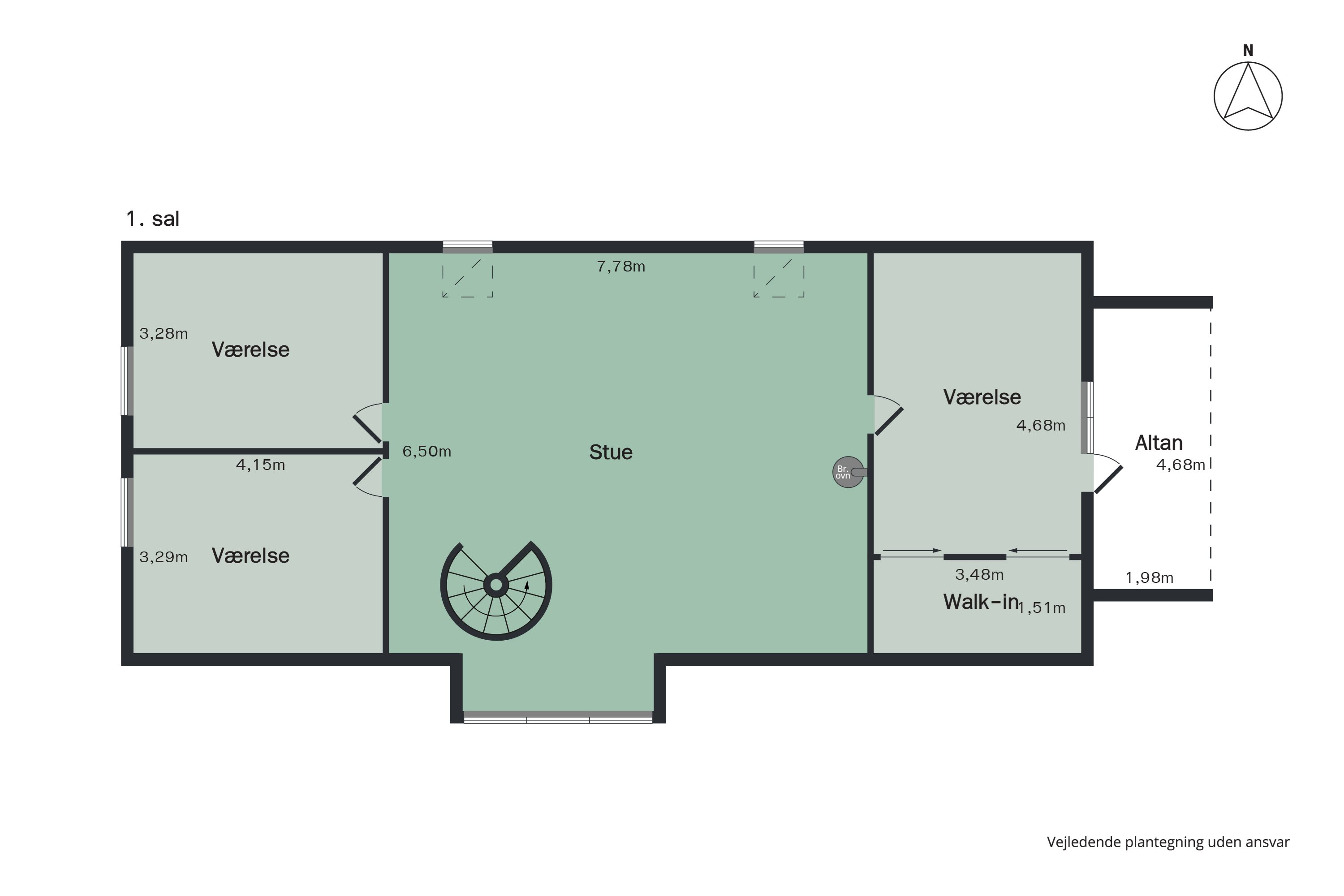 Plantegninger billede af Enshøjvej 5, Mejlby, 9610 Nørager