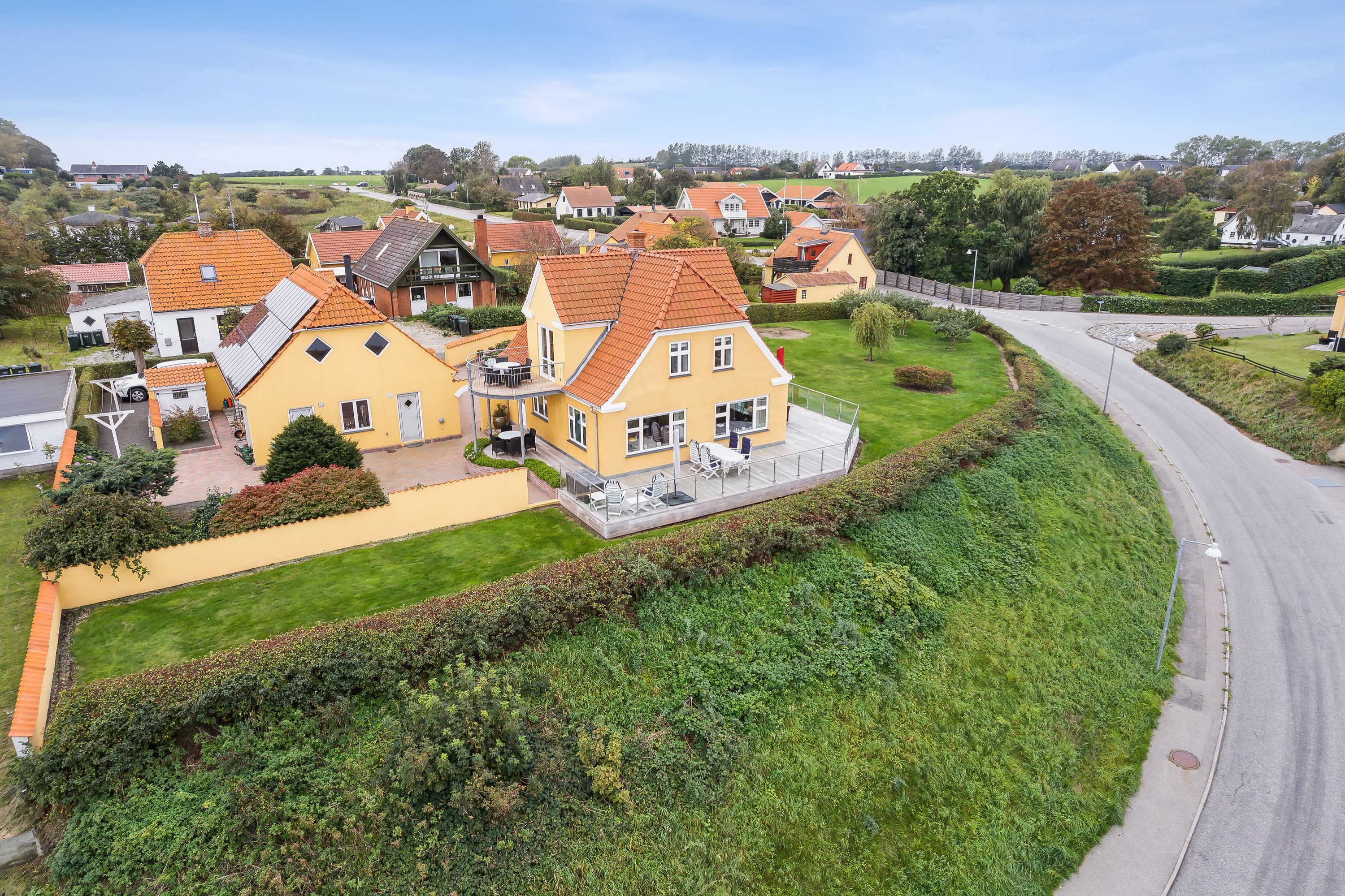 Fremhævet luftfoto billede i fuldskærmstilstand. Billede af Vestre Havnevej 16, Havnebyen, 4583 Sjællands Odde