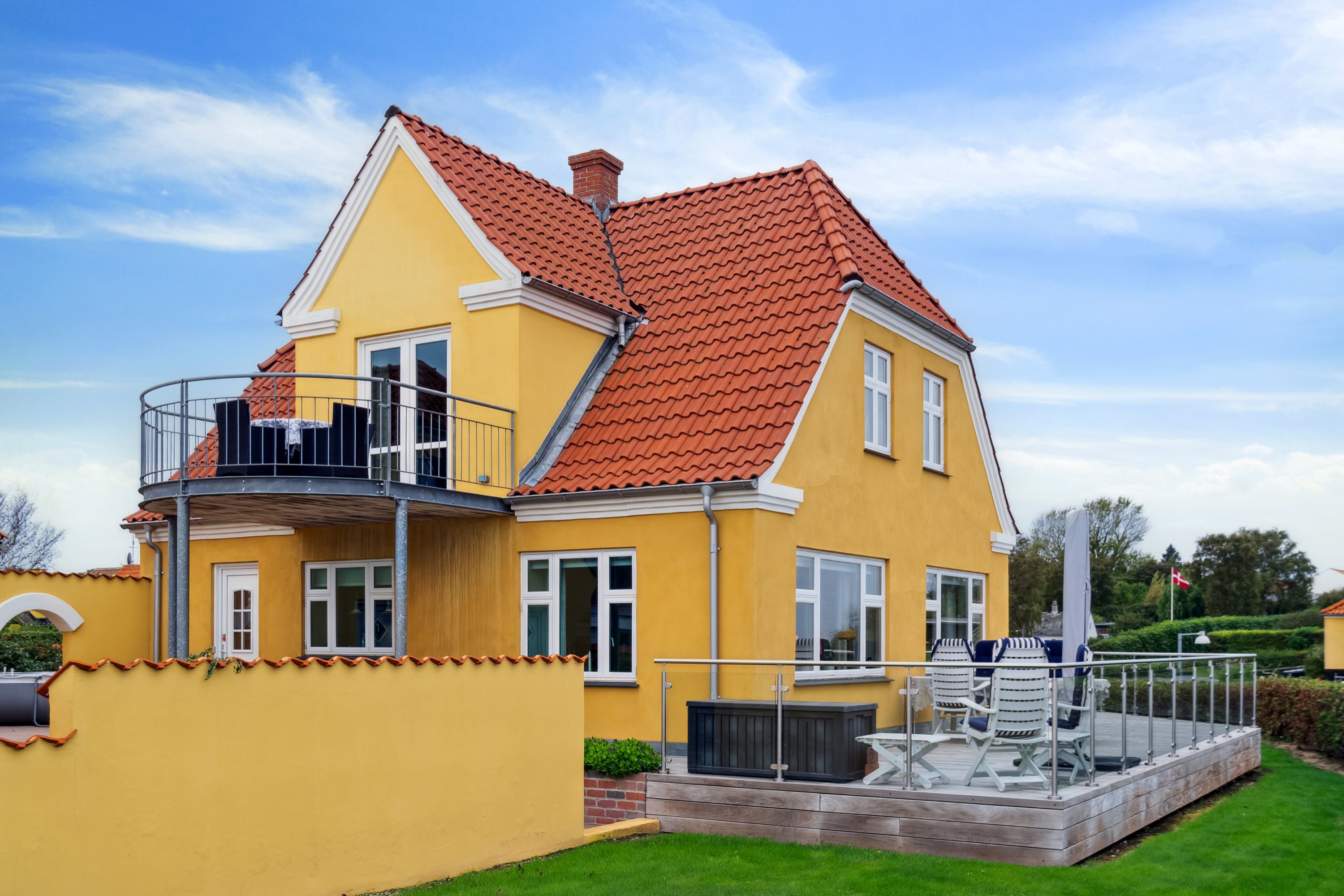 Fremhævet set fra haven billede i fuldskærmstilstand. Billede af Vestre Havnevej 16, Havnebyen, 4583 Sjællands Odde