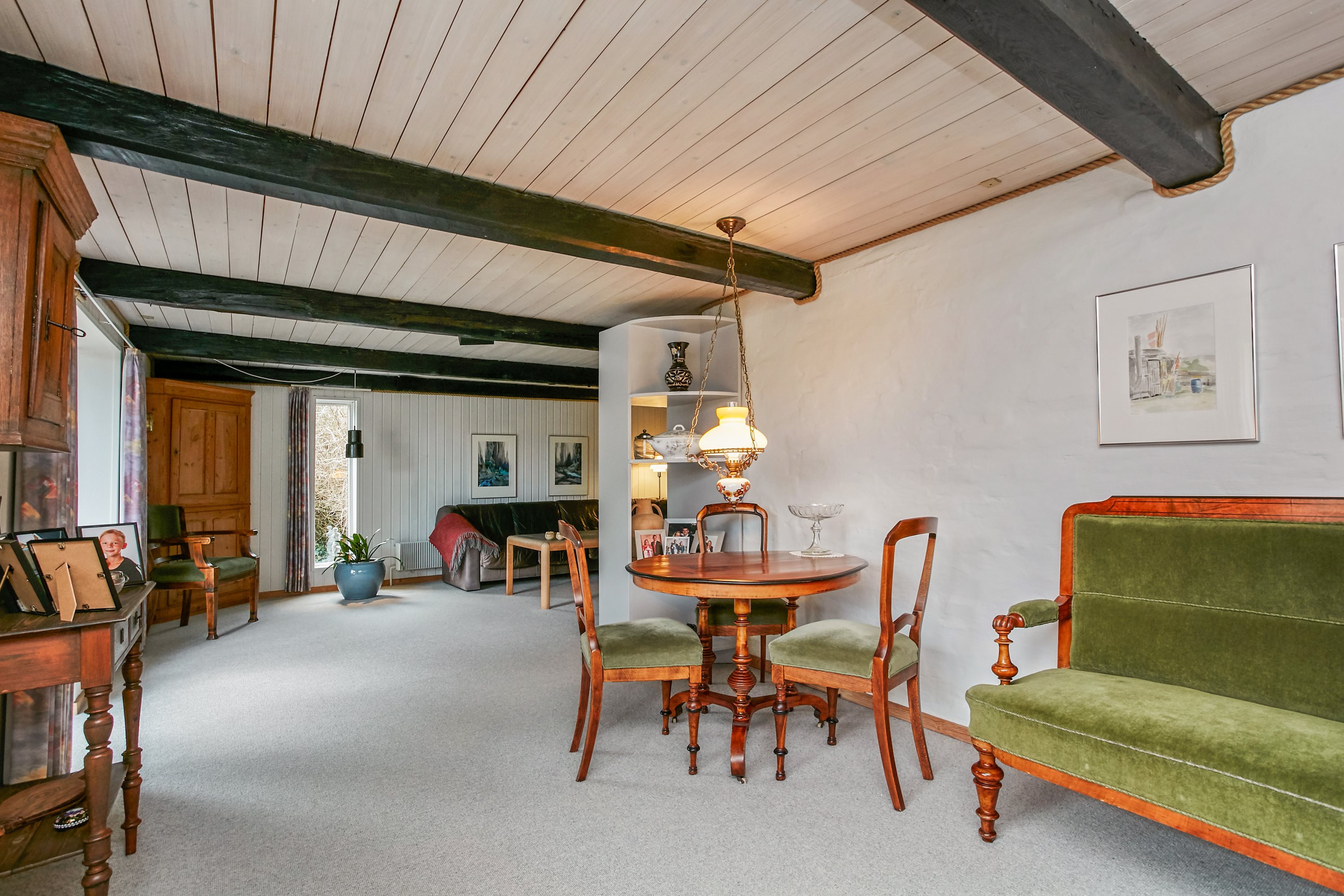 Fremhævet stue billede i fuldskærmstilstand. Billede af Oddervej 11, Søvind, 8700 Horsens